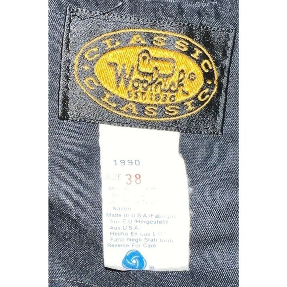 Vintage USA made WOOLRICH thick wool Malone pants 38x29 windowpane Hunting AS-IS - Picture 6 of 9